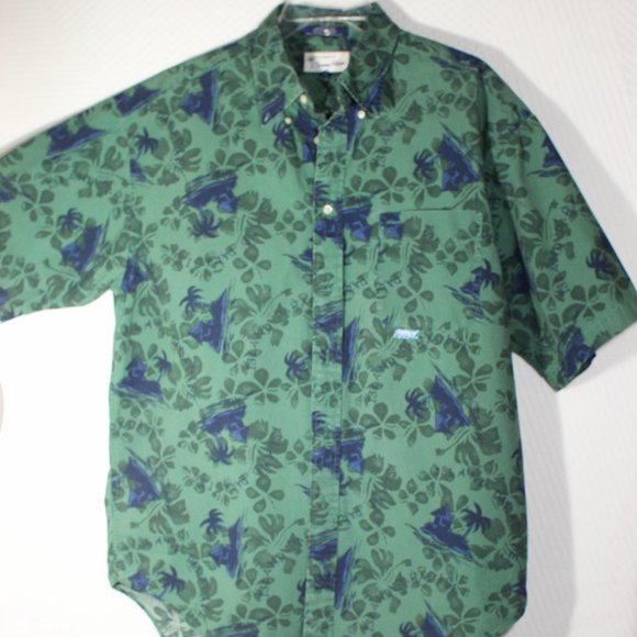 Vintage Tommy Hilfiger Original Design 90s Hawaiian Style Button Up - L - Picture 1 of 3
